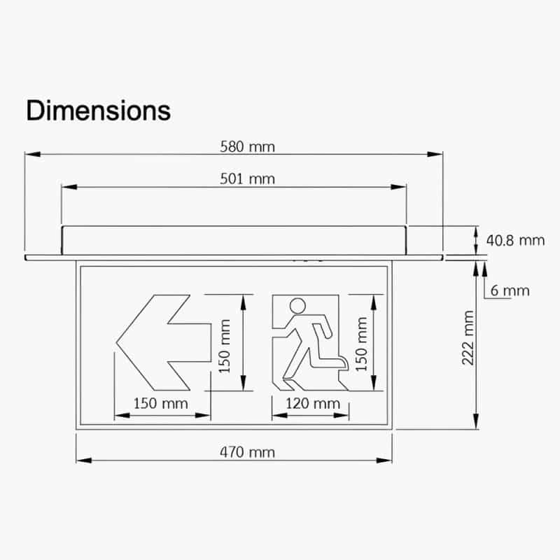 3 ป้ายไฟ SLIM 1 หน้า รุ่น XLF-S15N-1D(1358)