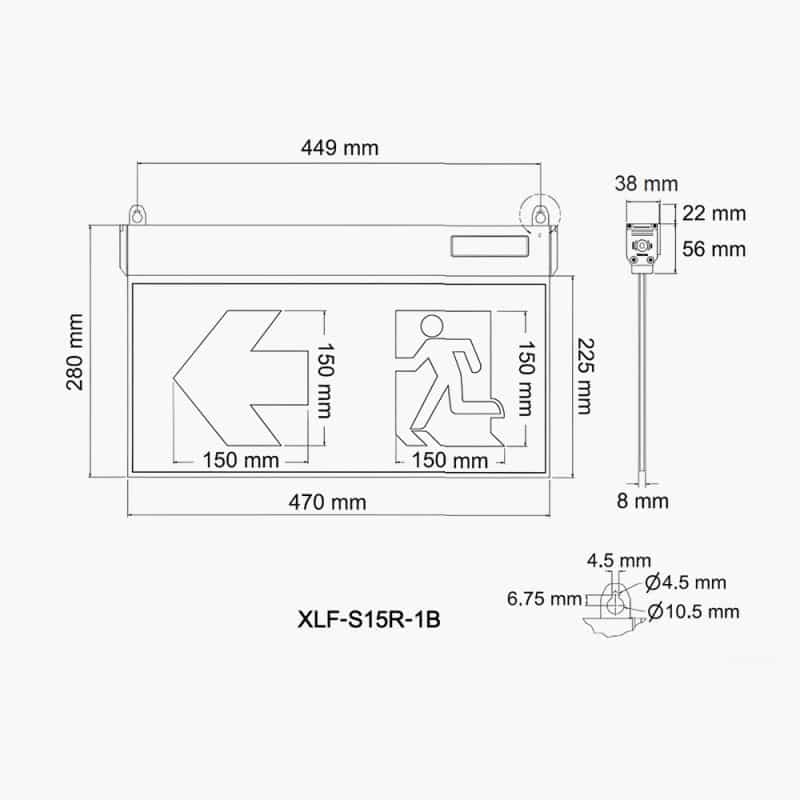 2 ป้ายไฟ SLIM 1 หน้า รุ่น XLF-S15R-1B ( REMOTE-SUPPORT )_1