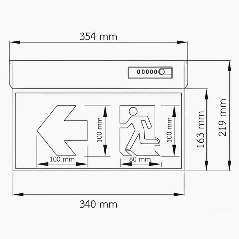 4.1XLF-S10 N-2A - ป้ายไฟ SLIM 2 หน้า รุ่น XLF-S10N-2A (ไม่รองรับรีโมท)