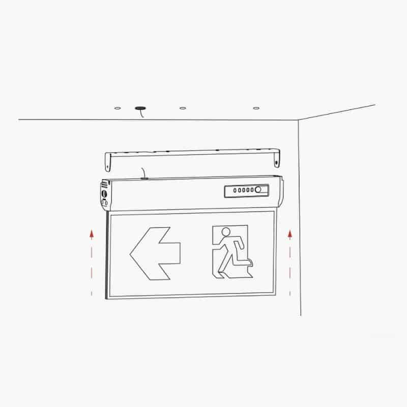 4.3 XLF-S10N-2A - ป้ายไฟ SLIM 2 หน้า รุ่น XLF-S10N-2A (ไม่รองรับรีโมท)