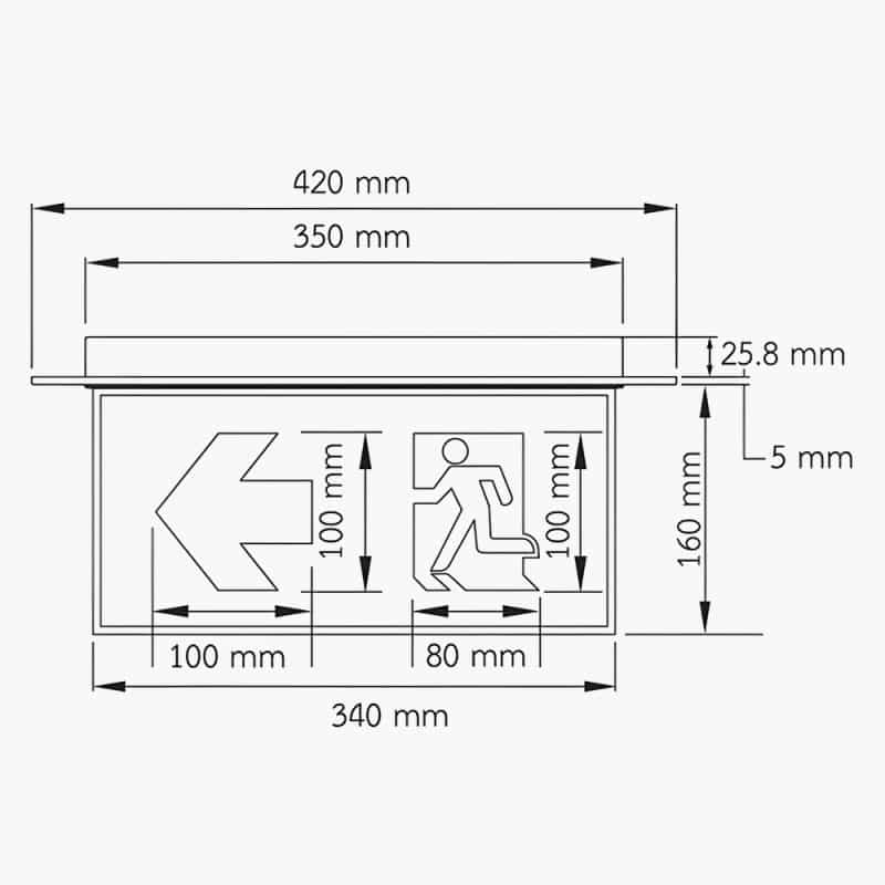 6.2 ป้ายไฟ SLIM 2 หน้า รุ่น XLF-S10N-2D(1142)